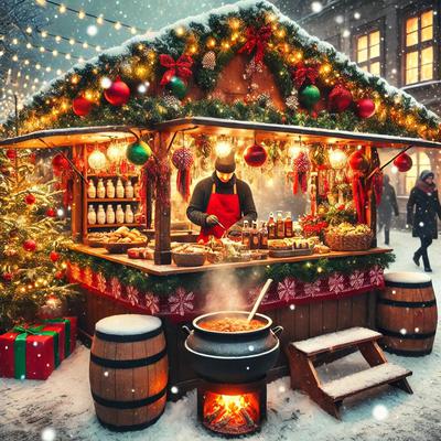 Food Stall at a Christmas Fayre